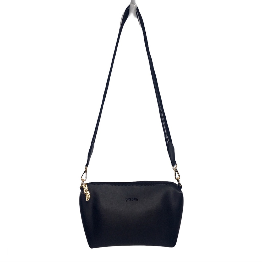 New Folli Follie Black Leather Shoulder Bag & Crossbody Bag - Picture 8 of 12